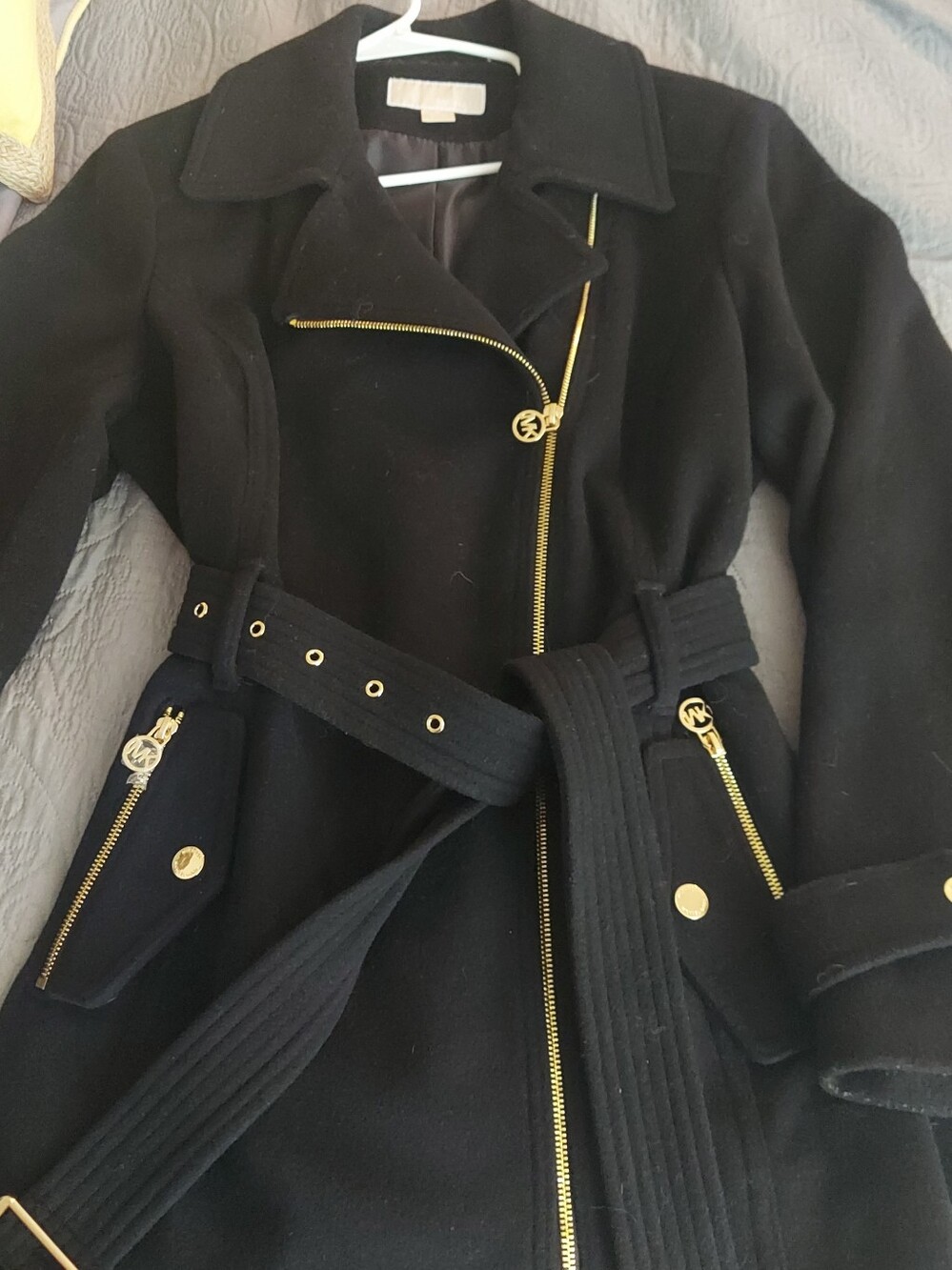 Michael Kors Wool Belted Trench Coat NWOT